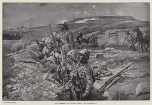 凯撒大本营的防御，“修好刺刀！” （石版画） 作者 理查德·卡顿二世（之后）伍德维尔