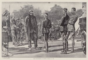 克罗涅投降，1900 年 2 月 27 日（石版画） 作者 理查德·卡顿二世（之后）伍德维尔