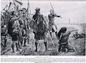 1759年的魁北克战役，来自&39;哈钦森的英国民族故事&39;，c.1923