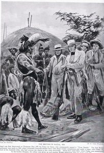 1824年纳塔尔的英国人，“哈钦森的英国故事”中的插图