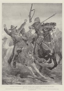 Elandslaagte事件，第五枪骑兵下士，一个推力两个布尔人