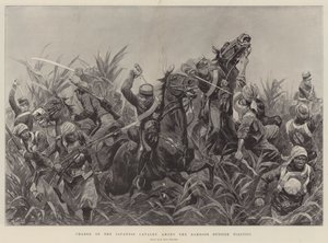 天津外的竹子中的日本骑兵冲锋 作者 Richard Caton Woodville junior