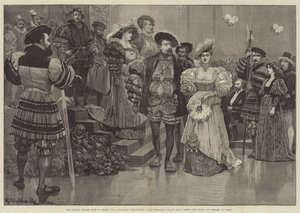 Prince&39;s Hall，Piccadilly，Francis I和Benvenuto Cellini集团的艺术家服装舞会通过威尔士王子和公主