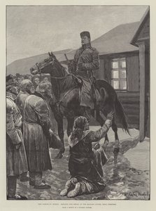 俄罗斯的饥荒，在Simbirsk附近的市长府乞讨面包 作者 Richard Caton Woodville junior