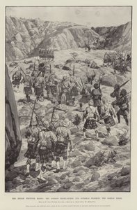 印度边境崛起，戈登高地人和廓尔喀斯猛攻达尔盖岭 作者 Richard Caton Woodville junior