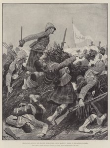 Soudan Advance，Seaforth Highlanders在Atbara战役中强迫Mahmud的Zareba