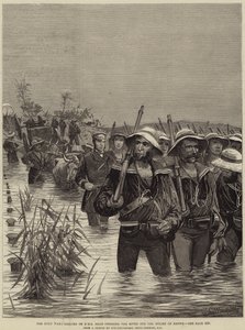 祖鲁战争，HMS Shah的水手穿越河流为Ekowe的救济