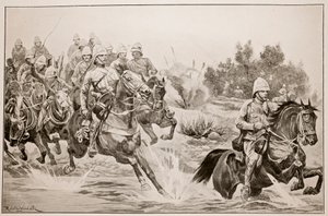 伟大的进步：皇家马炮兵（骑兵师）穿越瓦尔 作者 理查德·卡顿·伍德维尔初级