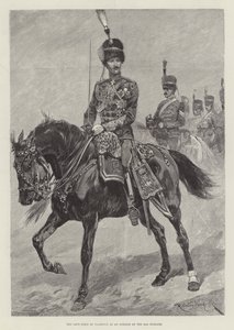 已故的克拉伦斯公爵作为第10次轻骑兵的军官 作者 Richard Caton Woodville junior