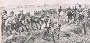 滑铁卢1815年6月18日：老卫兵，1915年英国陆地和海上战役的插图 作者 Richard Caton Woodville junior