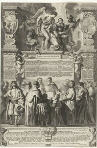 Instelling van de broederschap Militia Angelica Thomae Aquinatis，1649 年
Origo Militiae Angelicae, divi Thomae Aquinatis; sub caelesti eius cingulo castitatis, institutae（物上标题） 作者 伊拉斯谟·奎利努斯 (II)