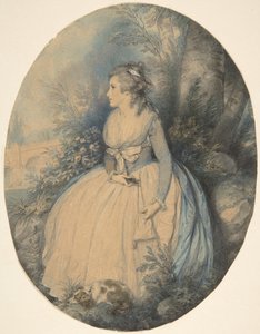 罗宾逊夫人扮演的佩迪塔，约1779年。 作者 理查德·科斯威