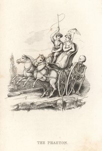 死亡与辉腾的骸骨。1827年（雕刻）