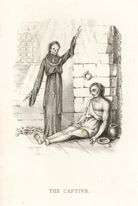 死神和俘虏的骸骨。1827年（雕刻）