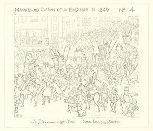 1849年，St Jamess Street的绘画室日 作者 理查德·道尔