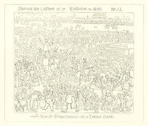 1849年，在德比日看到Epsom Downs 作者 理查德·道尔