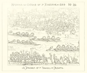 1849年，泰晤士河帆船赛的前景 作者 理查德·道尔
