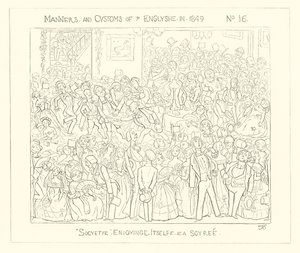 1849年，社会在Soiree享受自己 作者 理查德·道尔