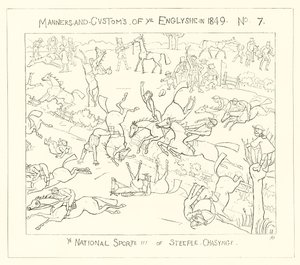 1849年，国家体育的尖顶追逐 作者 Richard Doyle