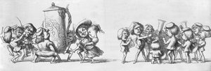 乐队在1851年的大展览中为游客们演奏 作者 理查德·道尔