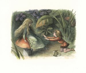 精灵王子被蛤蟆凳上的仙女拒绝（石版画） 作者 理查德·道尔