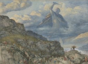 雷神与矮人，1878年 作者 理查德·道尔
