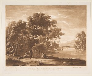 有人物的风景，1774年。