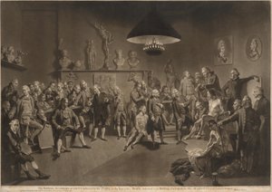 皇家艺术学院 作者 Richard Earlom，根据 Johann Zoffany
