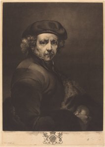 伦勃朗，自画像 作者 伦勃朗·范·莱恩 (Rembrandt van Rijn) 之后的理查德·厄洛姆