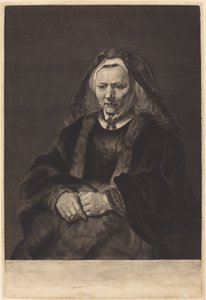 伦勃朗的妻子 作者 伦勃朗·范·莱恩 (Rembrandt van Rijn) 之后的理查德·厄洛姆