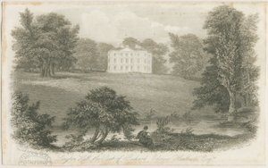 朗顿·霍尔（Longton Hall）：钢版画，nd [？19世纪初期]（印刷） 作者 理查德·埃登索·希思柯特