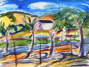 田野和孤独的房子，2019年 作者 理查德·福克斯