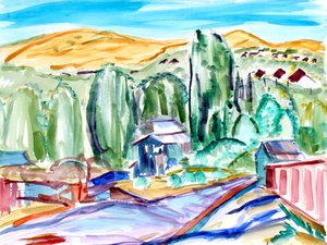 房屋和山丘, 2019年 作者 理查德·福克斯