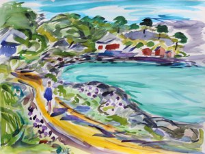 Strolling, Tiburon, 2020 作者 理查德·福克斯