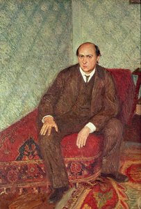 Arnold Schonberg（1874-1951），c.1905-6的肖像
