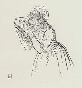 花瓶，伍斯特，日本图案（彩色石版画）