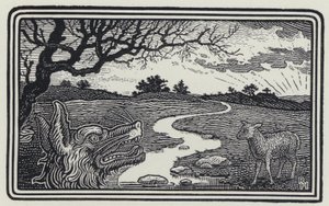 The Wolf And The Lamb (engraving)