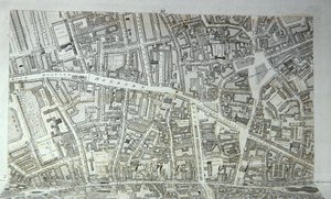 伦敦市的计划，1813年出版（雕刻）（见247354-247357）。 作者 理查德·霍伍德