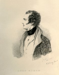 拜伦勋爵，1823年。