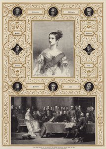 1837年6月20日，肯辛顿宫女王陛下第一届理事会