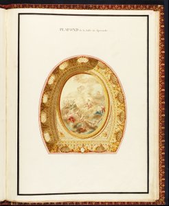 礼堂的天花板，来自Richard Mique（1728-94）的Recueil des Plans du Petit Trianon