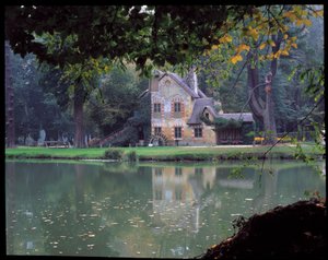The Hameau de la Reine - La Maison de la Reine at the Hameau de la Reine Marie Antoinette, in the park of the Chateau de Versailles.