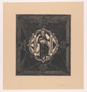 封面设计扭曲》，1918 年
