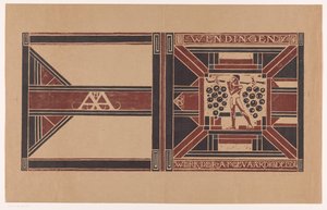 封面设计：文丁根，1921 年 代表成员的工作（对象名称）
