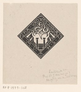 纪念 Mary Vincentia Huizinga-Schorer 的小插图
Piae Uxoris Animae M.V.H.S.（物品上的标题） 作者 理查德·尼古拉斯·罗兰·霍尔斯特