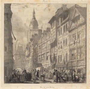 RUE DU GRO-HORLOGE, Rouen 作者 理查德·帕克斯·博宁顿