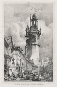 如诗如画的浪漫古法之旅，诺曼底：埃夫勒格罗斯-霍洛格之旅（Tour du Gros-Horloge, Evreux 作者 理查德·帕克斯·博宁顿