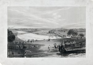 阿文汉姆和米勒公园，约 1870 年（纸张上的有色石版画） 作者 理查德·帕姆特（Richard Parminter）袖口