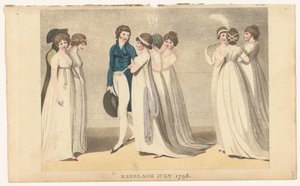 伦敦和巴黎女性时尚杂志：拉内拉格 1798 年 7 月