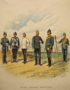 皇家海军炮兵，1897年 作者 理查德·辛金